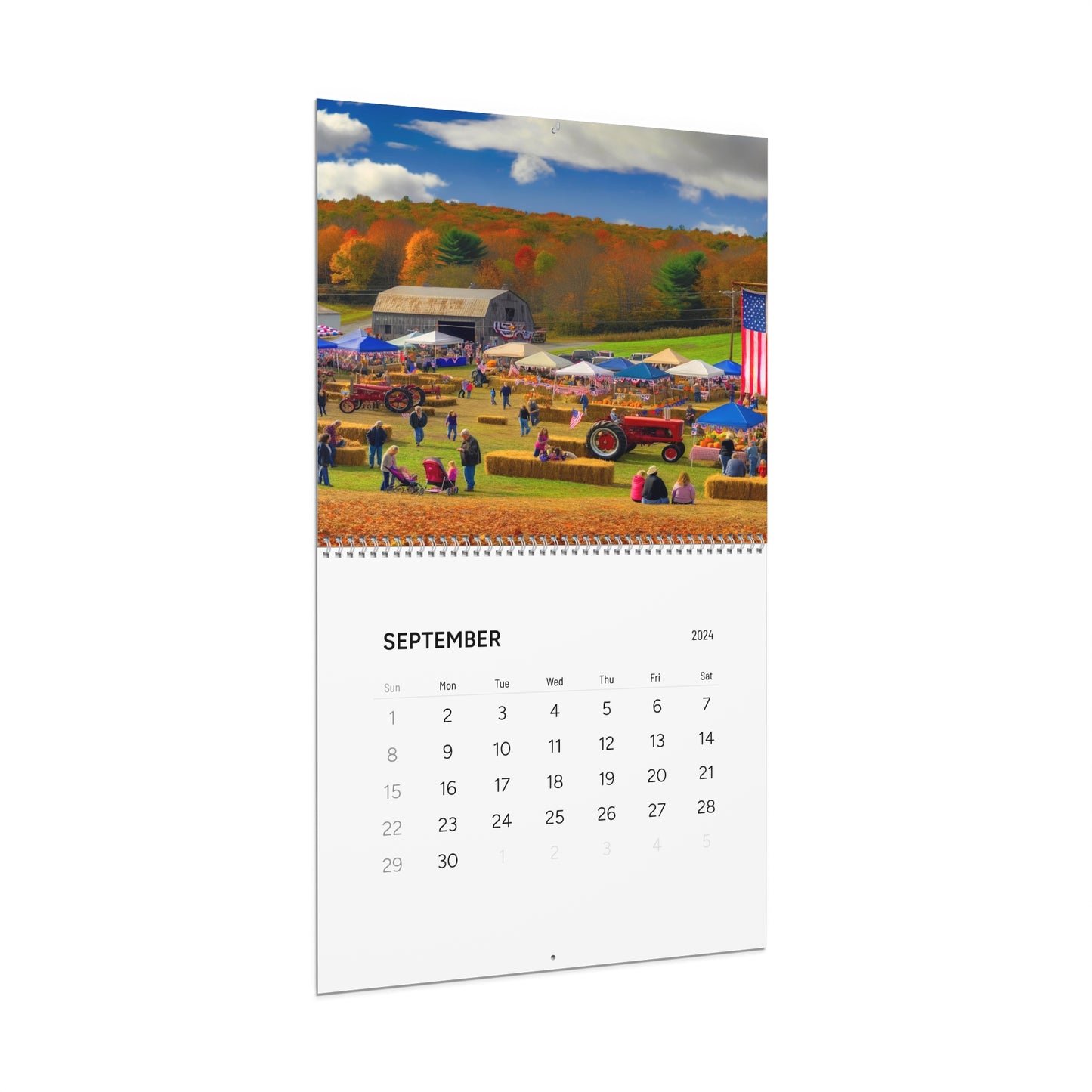 2024 Seasonal Patriot's Wall Calendar