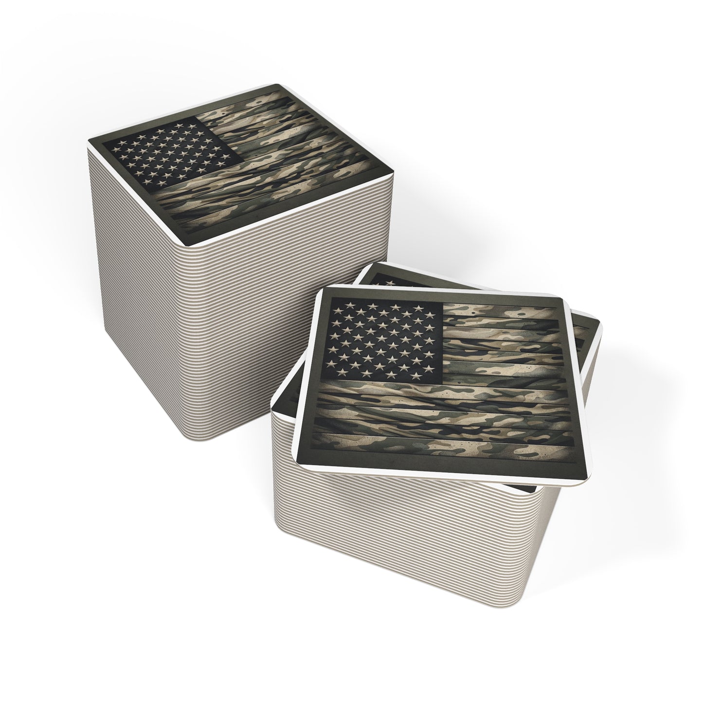 Subdued American Flag Inspired Coasters (50, 100 pcs)