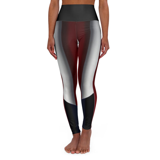 American Flag Inspired High Waisted Yoga Leggings (AOP)