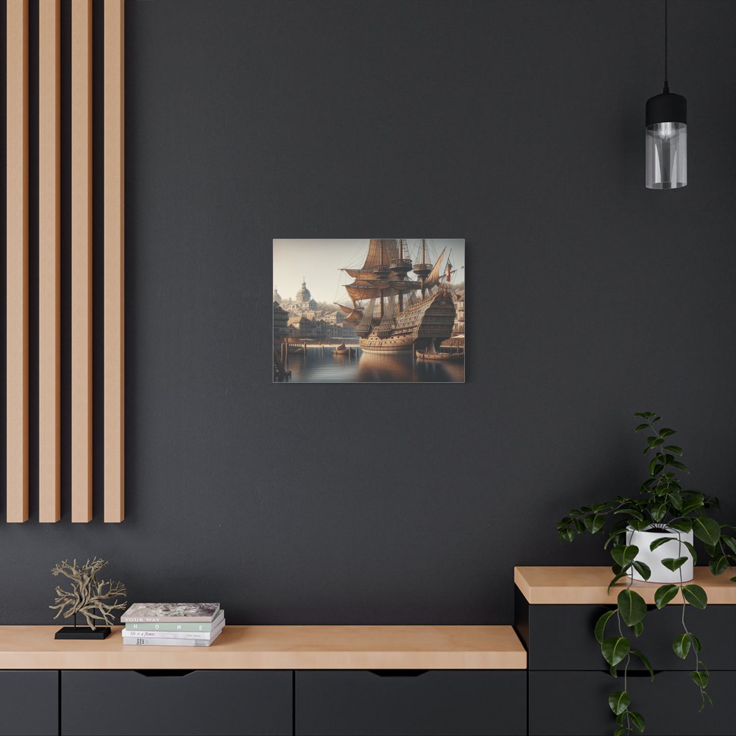 Midieval Harbor Series Canvas Art