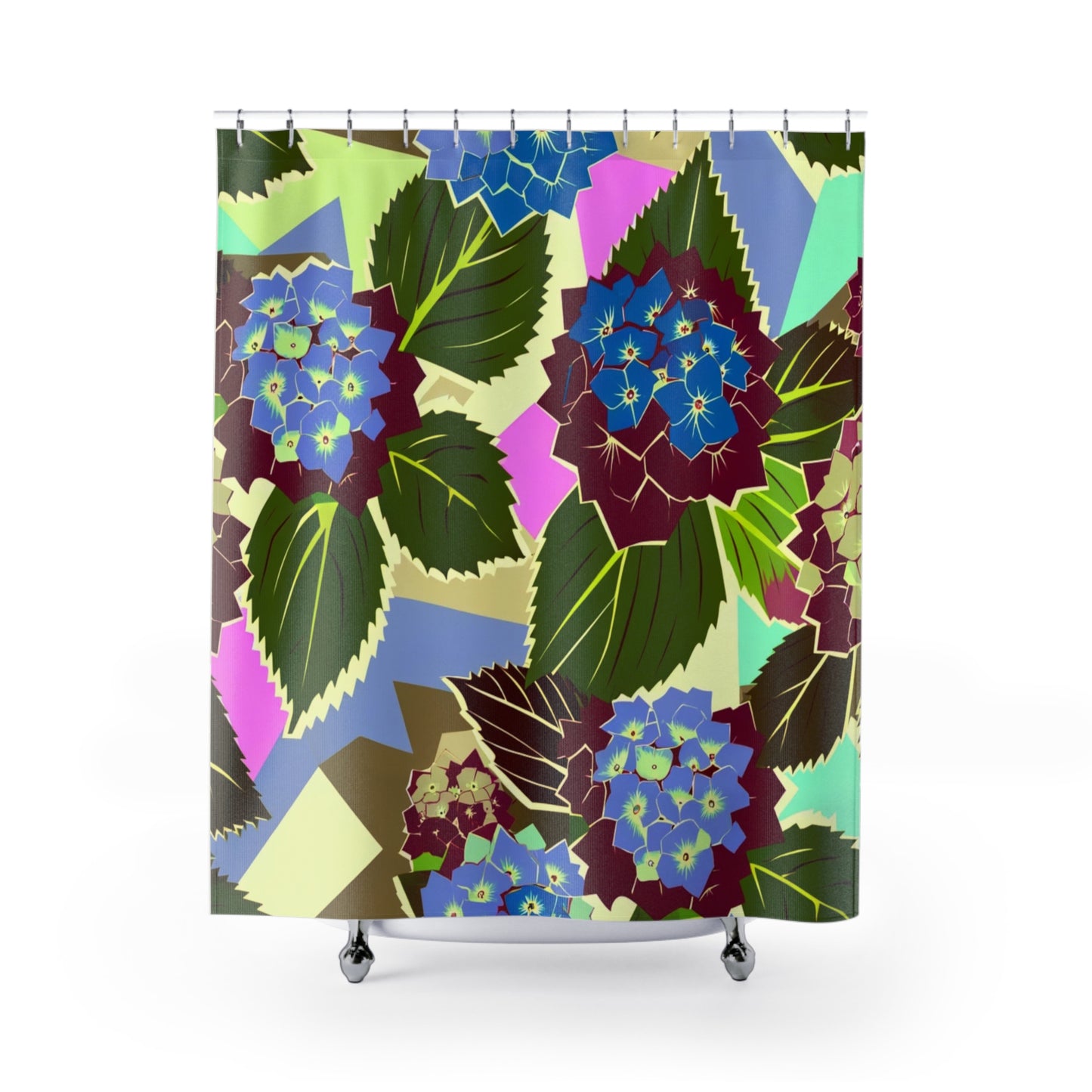 Vintage Hydrangea Bloom Shower Curtain