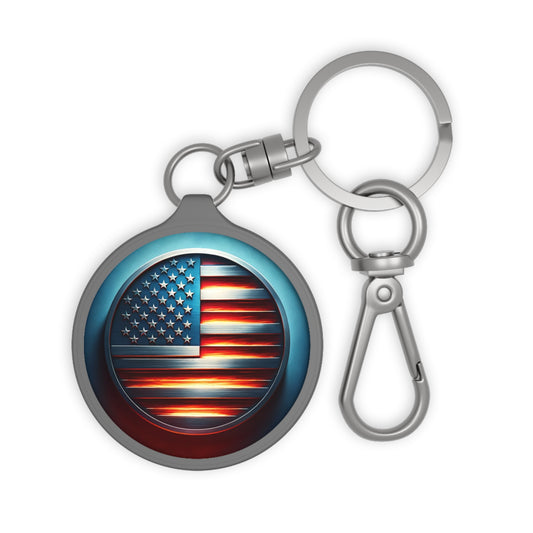 American Flag inspired Keyring