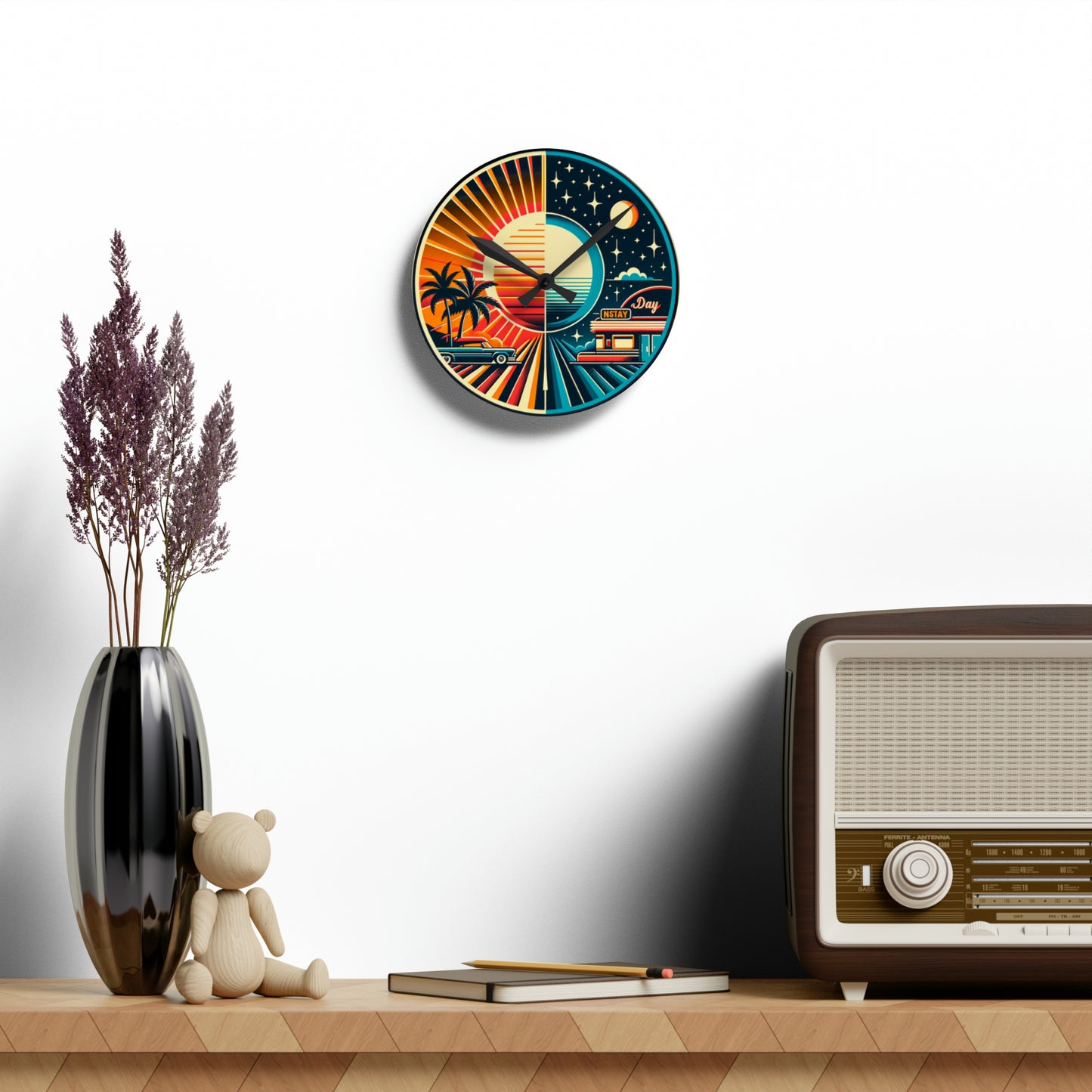 Twilight Diner Acrylic Wall Clock