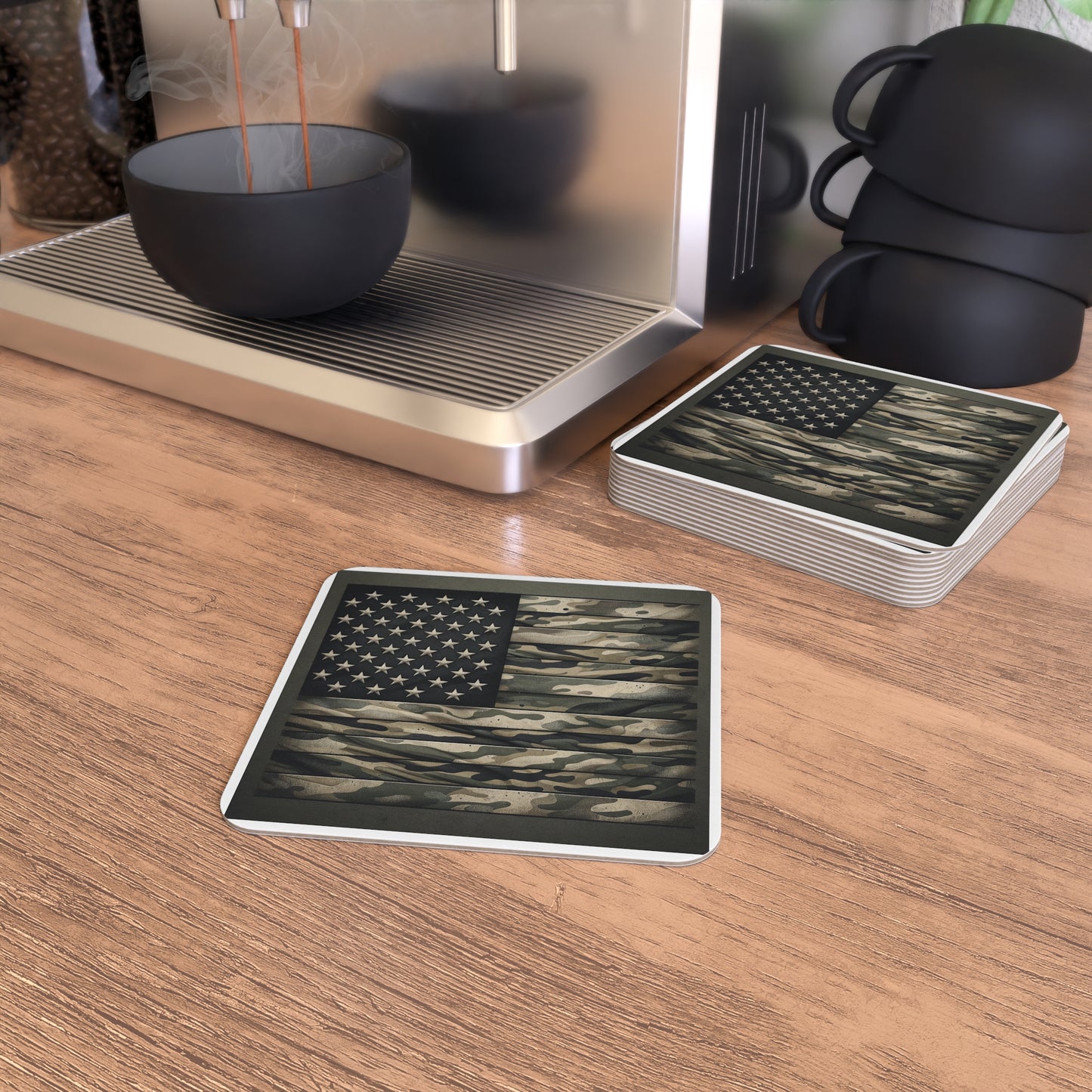 Subdued American Flag Inspired Coasters (50, 100 pcs)