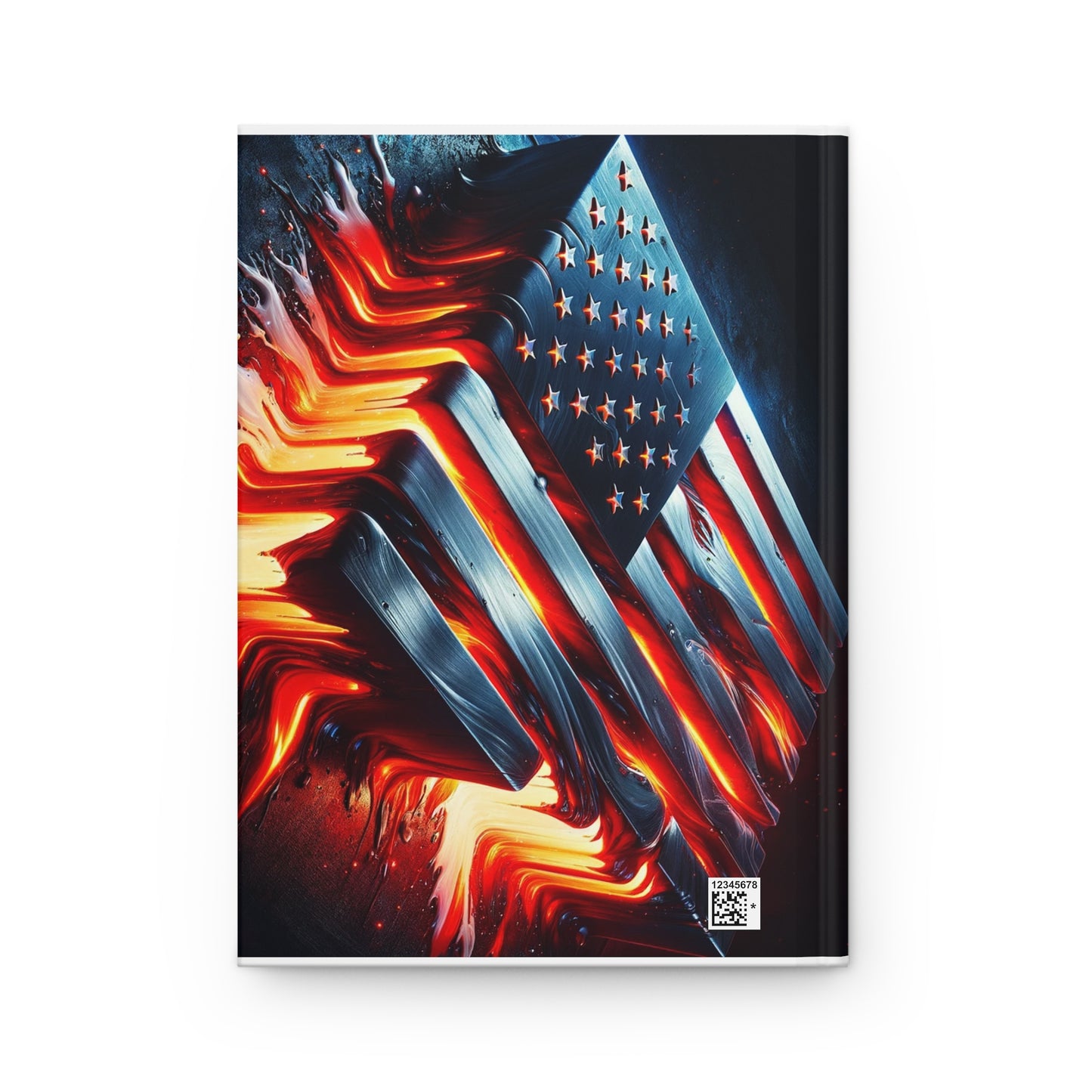 American Flag Inspired Molten Hardcover Journal Matte