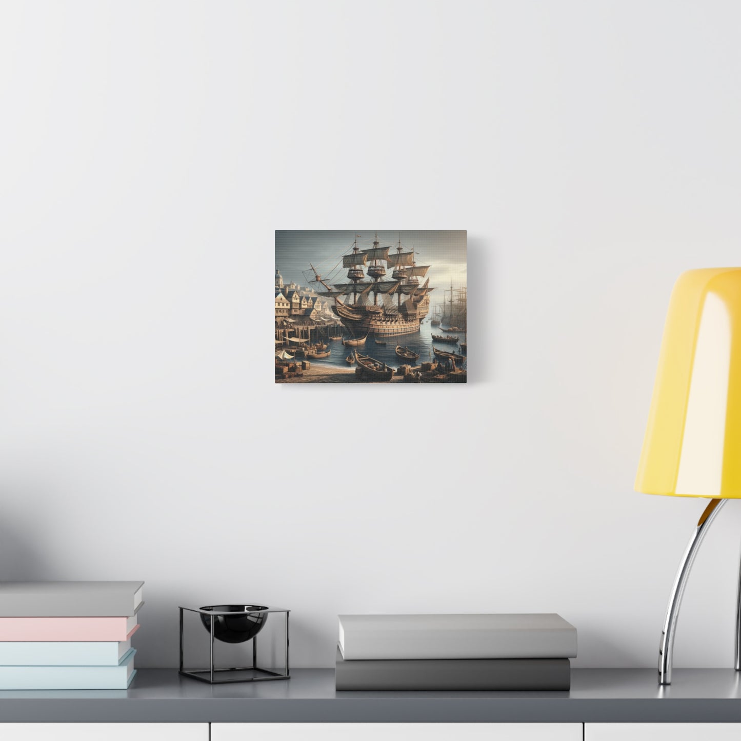 Midieval Harbor Series Canvas Art