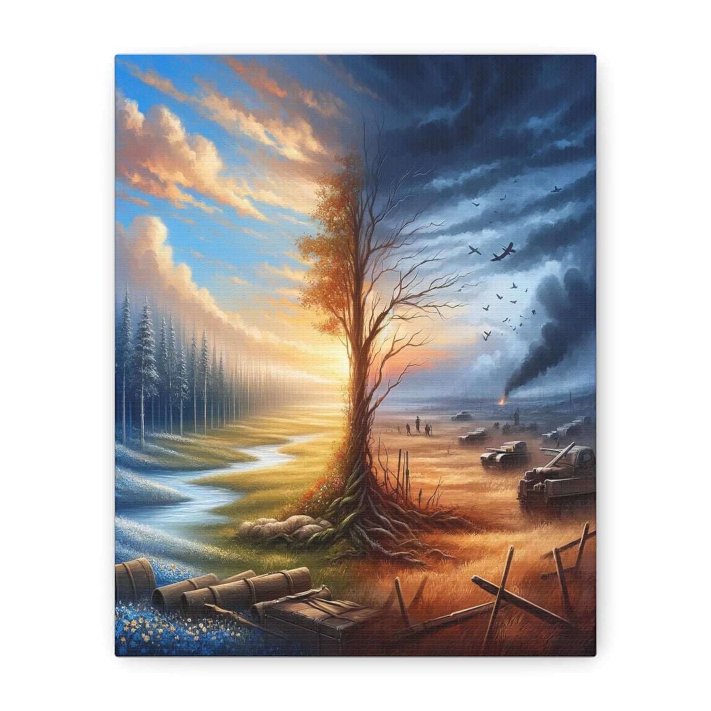 Eternal Contrast Series Canvas Art