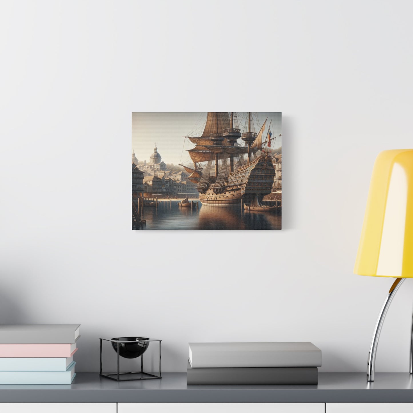 Midieval Harbor Series Canvas Art